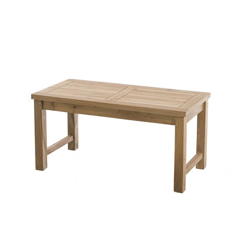 Table basse de jardin 90 x 45 cm en bois Teck Macabane  - Jardin meuble deco