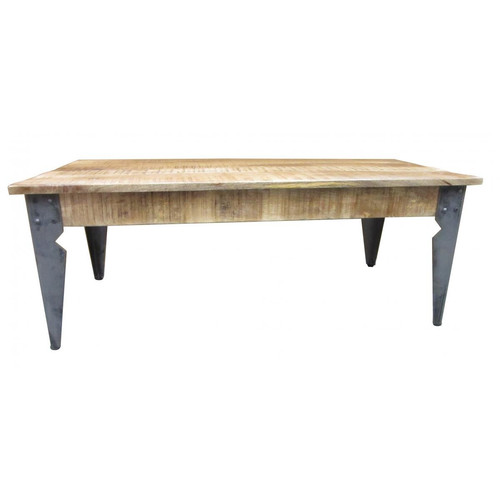 Table basse en bois et métal H46 AMBROSIA - 3S. x Home - Table basse marron