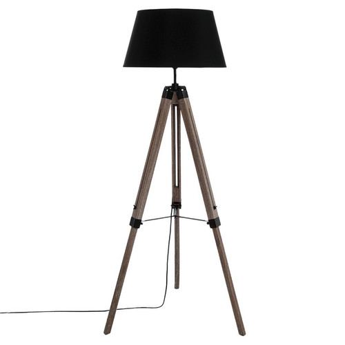 Lampadaire Trépied Abat-Jour Noir STING - 3S. x Home - Lampe design