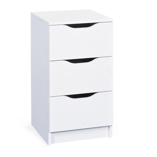 Commode 3 tiroirs Blanc URATO - 3S. x Home - Commode blanche design