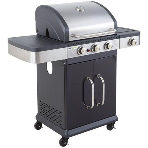 Barbecue à Gaz 3 Brûleurs et réchaud latéral - FIDGI 3 - Cook'In Garden - Barbecue et plancha design