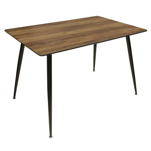 Table de Repas Imitation Bois 115X75X75cm 3S. x Home  - Table design