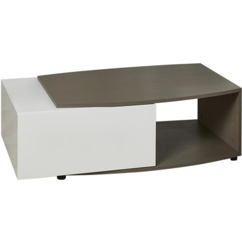 Table basse Taupe 40 X 60 X 120 cm PACIFIC - 3S. x Home - Table basse bois design
