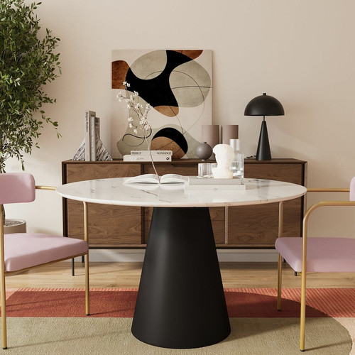 Chaise de salle à manger tapissée en velours Barbara rose clair - POTIRON PARIS - Chaise rose design