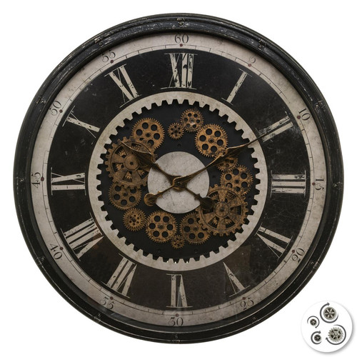 Pendule mécanique Charly en Plastique D76 cm - 3S. x Home - Horloge multicolore