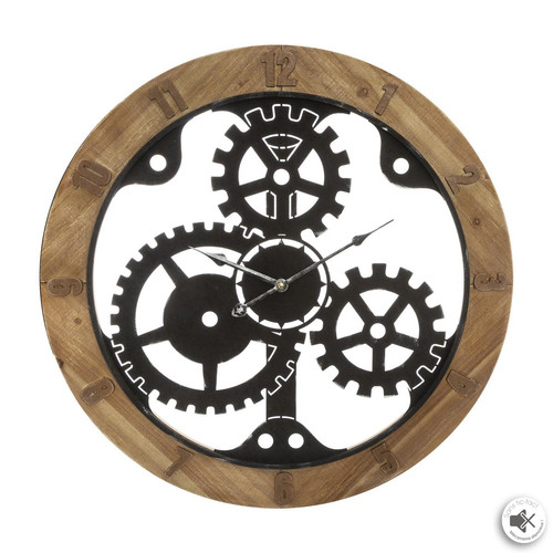 Pendule Silence Mécanisme - 3S. x Home - Horloge design noire