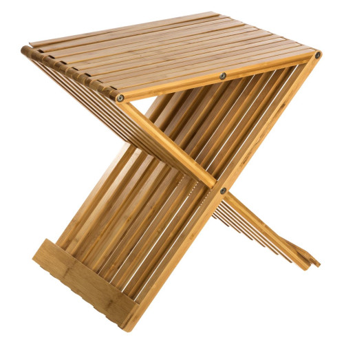 Tabouret pliant d'appoint bambou 3S. x Home  - Meuble salle de bain design