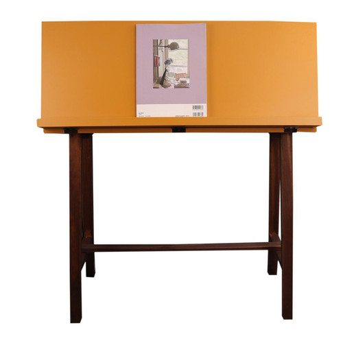 Cabinet Sur Pieds Hauts EMILE Jaune Moutarde - 3S. x Home - Bureau bois design