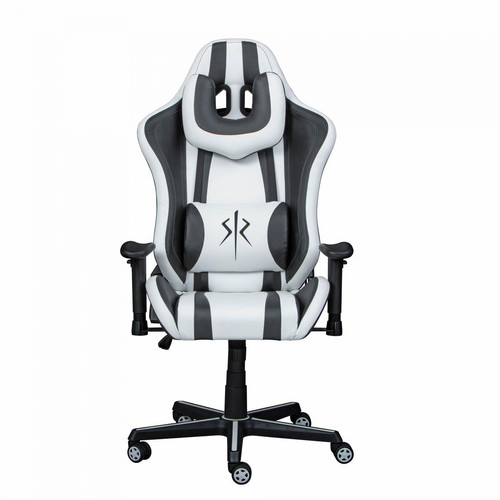 Chaise de bureau ZORO Blanc Noir - 3S. x Home - Chaise de bureau