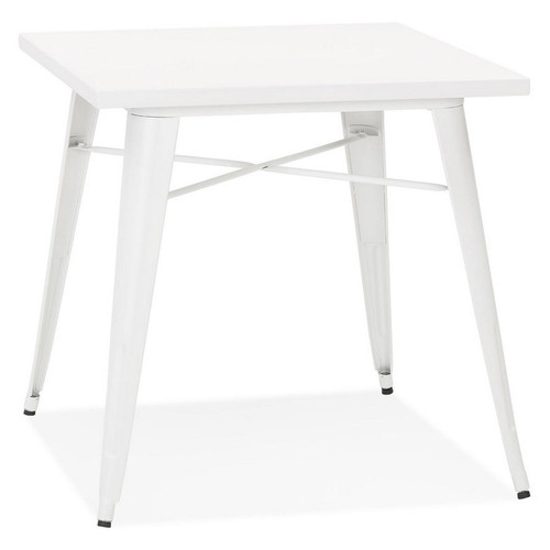 Table De Salle  à Manger Design COLOC Style Industriel Blanche - 3S. x Home - Table industrielle