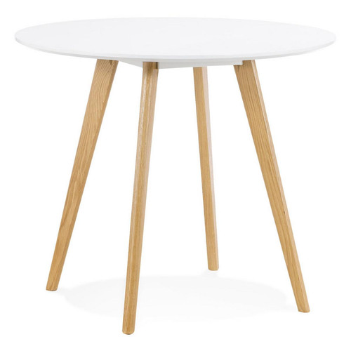 Table De Salle  à Manger Design SPACO Style Scandinave Blanche - 3S. x Home - Table en bois design