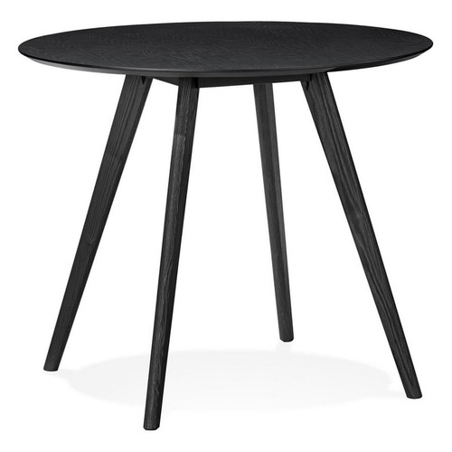 Table De Salle  à Manger Design SPACO Style Scandinave Noir - 3S. x Home - Table en bois design
