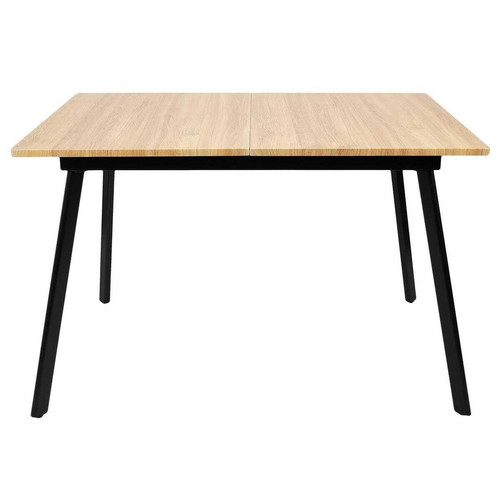 Table Extensible en Bois et Pied Noir - 3S. x Home - Table console noire