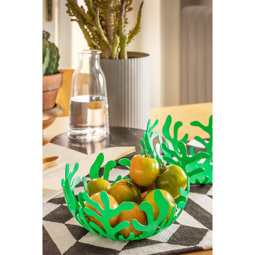 Coupe Fruits Vert en Acier MEDITERRANEO D21 cm - Alessi - Alessi deco design cuisine salle de bain