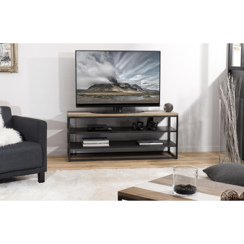 Home deco Factory - Hd7145 - Meuble TV Rangement Tiroir Scandinave Bois -  Blanc - Gris Anthracite : : Cuisine et Maison
