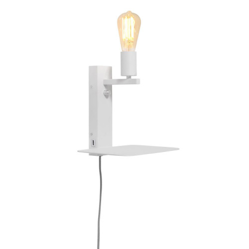 Applique Etagère Blanc USB Florence - It s About Romi - Lampe design