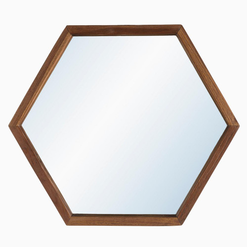 Miroir SIXTINE "L" forme hexagone - Macabane - Miroir rond ovale design