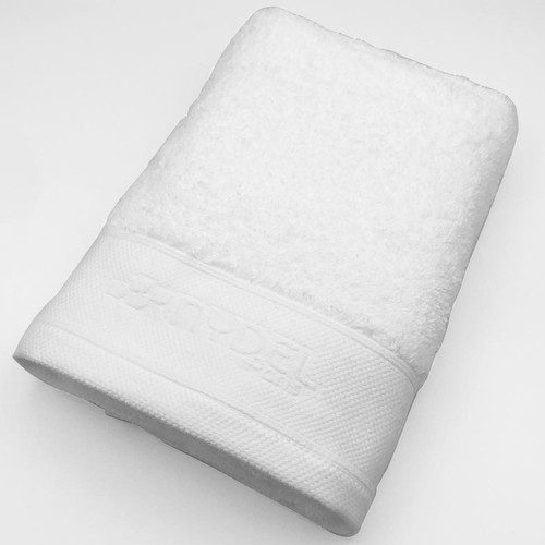 Serviette Eponge 50x100 Cm Coton Bio 700grm ² - Blanc Nydel  - Serviette draps de bain