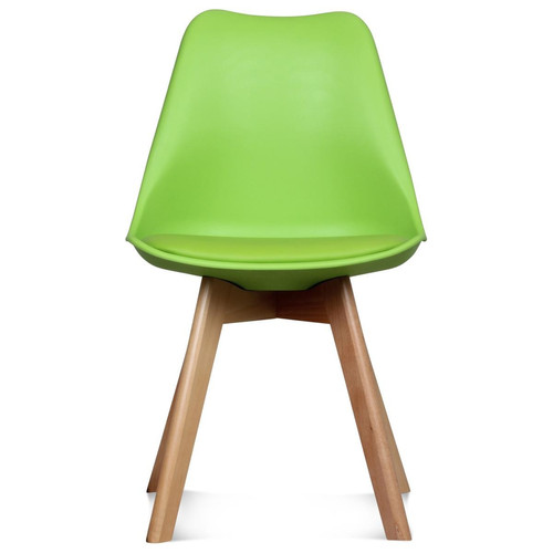 Chaise Design Style Scandinave Vert ESBEN - DeclikDeco - Chaise verte